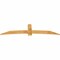 Ekena Millwork Bellingham Rough Sawn Timber Gable Bracket, Western Red Cedar, 96"W x 24"H x 2"D x 6"F, 6/12 Pitch GBW096X24X0206BEL00RWR - alternate 3